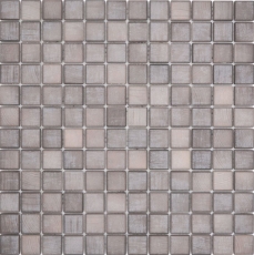 Jasba Senja Pure mosaic ceramic stoneware shabby brown matt wood effect kitchen bathroom shower MOSJB22 1 mat