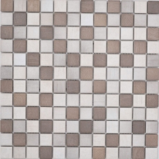 Jasba Senja Pure mosaic ceramic stoneware wood-mix matt wood look kitchen bathroom shower MOSJB05 1 mat