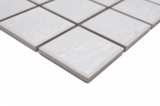 Jasba Village mosaic ceramic stoneware stone white matt stone effect kitchen bathroom shower MOSJB540 1 mat