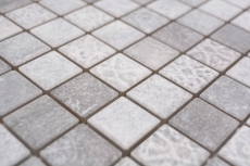 Ceramic mosaic tiles Jasba cement-mix matt cement look kitchen wall bathroom tile shower wall / 10 mosaic mats