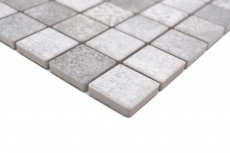 Ceramic mosaic tiles Jasba cement-mix matt cement look kitchen wall bathroom tile shower wall / 10 mosaic mats