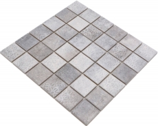 Ceramic mosaic tiles Jasba cement-mix matt cement look kitchen wall bathroom tile shower wall / 10 mosaic mats