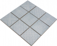 Ceramic mosaic tiles Jasba country green glossy retro look kitchen wall bathroom tile shower wall / 10 mosaic mats