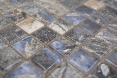 Jasba Agrob Buchtal Fresh Marble & More mosaic ceramic stoneware illusion dark glossy marble look kitchen bathroom shower MOSJBMM22 1 mat