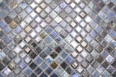 Jasba Agrob Buchtal Fresh Marble & More mosaic ceramic stoneware labradorite blue glossy marble look kitchen bathroom shower MOSJBMM26 1 mat