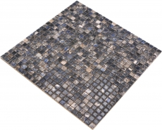 Jasba Agrob Buchtal Fresh Marble & More mosaic ceramic stoneware illusion dark glossy marble look kitchen bathroom shower MOSJBMM28 1 mat