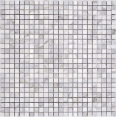 Ceramic mosaic tiles Jasba carrara look white glossy marble look kitchen wall bathroom tile shower wall / 10 mosaic mats