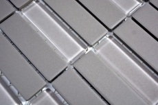 Mosaic tile ceramic rods gray unglazed glass MOS24-0204_f