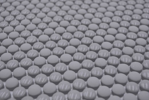 Hand pattern round enamel mix gray glossy/matt wall tile backsplash kitchen shower bathroom MOS140-0211_m
