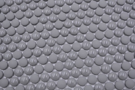 Hand pattern round enamel mix gray glossy/matt wall tile backsplash kitchen shower bathroom MOS140-0211_m