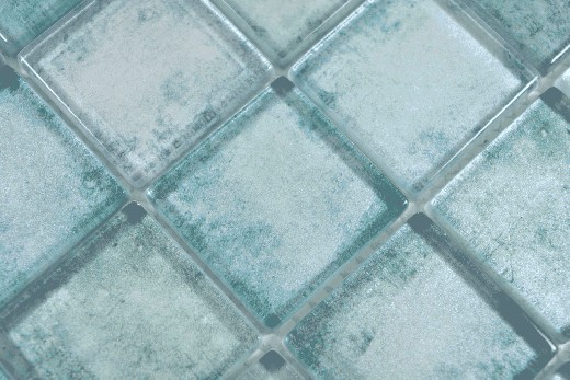 Hand pattern square glass mosaic Crystal mix green wall tile backsplash kitchen shower bathroom MOS88-0050_m