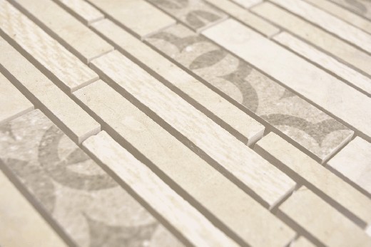 Hand sample composite marble/ceramic mix beige 2F wall tile backsplash kitchen shower bathroom MOS180-A0127B_m