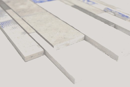 Hand sample composite marble/ceramic mix gray/color 3F wall tile backsplash kitchen shower bathroom MOS180-D09STG_m