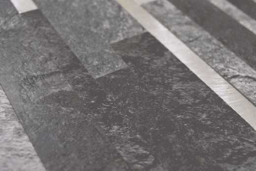 Hand pattern composite vinyl stone look black Qaurtz/Silver mosaic tile wall tile backsplash MOS200-32BS_m