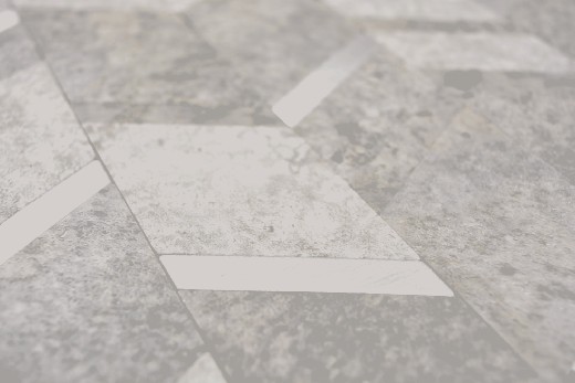 Hand sample arrow vinyl stone effect Cement light grey/Silver wall tile backsplash MOS200-2CLG_m