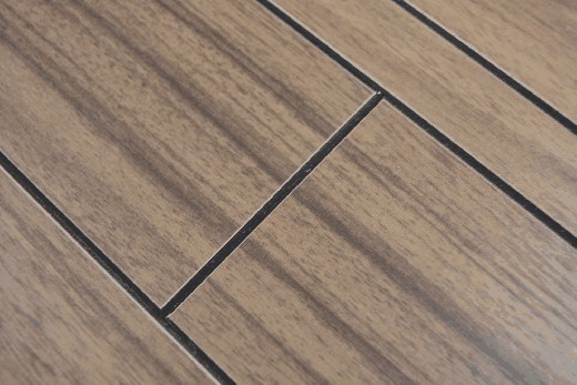 Hand sample composite aluminum wood look Wood Dark Level wall tile mirror MOS200-52WDL_m