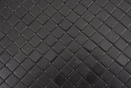 Hand pattern square aluminum black Silk Brushed wall tile mirror MOS200-L1B_m