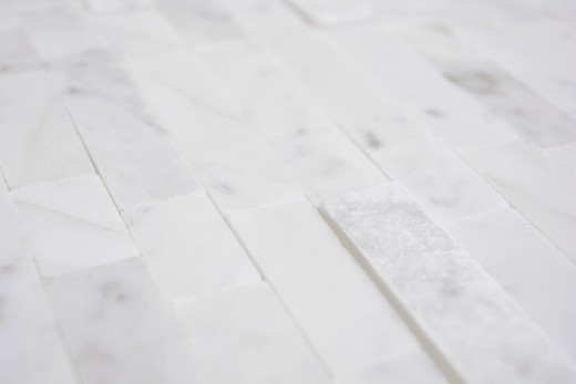 Hand sample composite natural stone Carrara look wall tile MOS200-M22_m