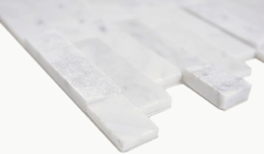 Hand sample composite natural stone Carrara look wall tile MOS200-M22_m