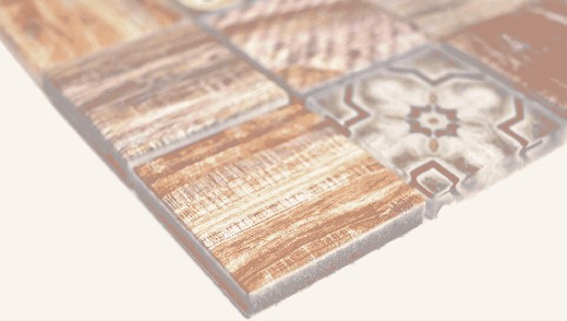 Hand sample square Crystal mix brown wall tile backsplash Mos160-w200_m
