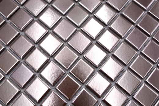 Hand-painted mosaic tile ceramic copper MOS24-0215_m