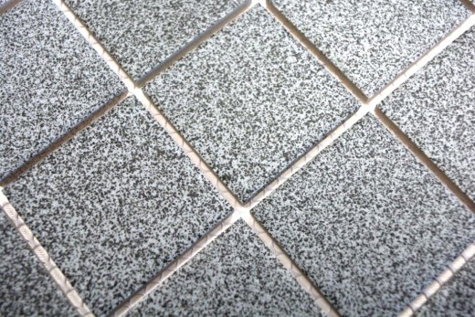 Hand-painted mosaic tile ceramic gray stone gray MOS14-0202-R10_m