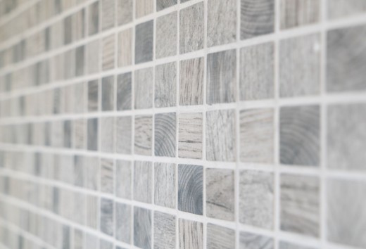 Hand sample mosaic tile ECO Recycling GLAS ECO wood texture light gray MOS63-312_m