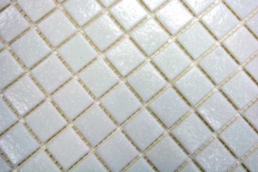 Hand sample mosaic tile glass white MOS50-0101_m