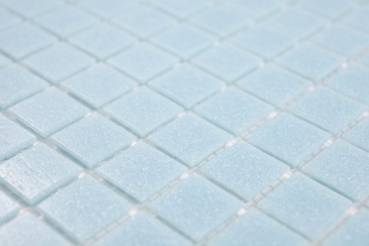 Swimming pool mosaic tile Pool mosaic Glass mosaic Light blue paper-bonded - MOS200-A11-P
