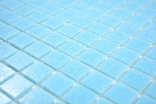 Swimming pool mosaic tile Pool mosaic Glass mosaic Sky blue paper-bonded - MOS200-A12-P