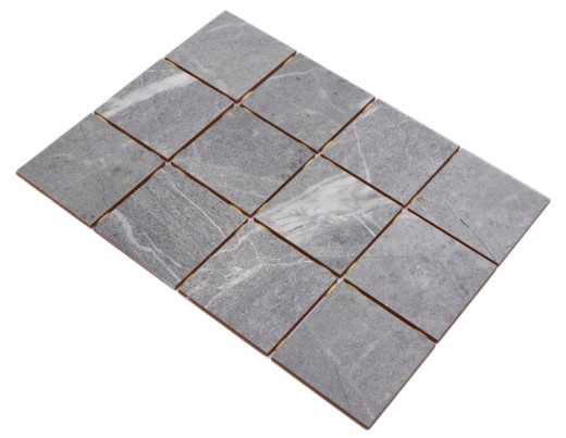 Ceramic mosaic tile Grey Anthracite Matt stone effect Piastrella MOS22-BH172_f | 10 mosaic mats