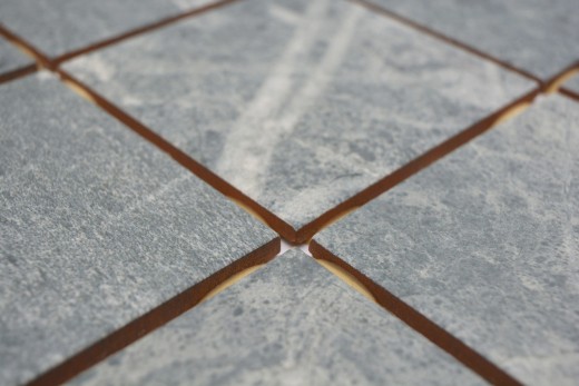 Ceramic mosaic tile gray-green matt stone look Piastrella MOS22-BH395_f | 10 mosaic mats