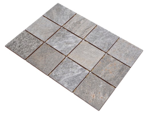 Ceramic mosaic tile Cream Grey Anthracite Matt Stone effect Piastrella MOS22-BH957_f | 10 mosaic mats