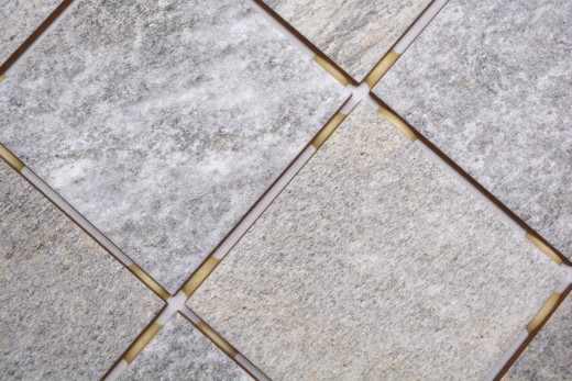Ceramic mosaic tile Cream Grey Anthracite Matt Stone effect Piastrella MOS22-BH957_f | 10 mosaic mats