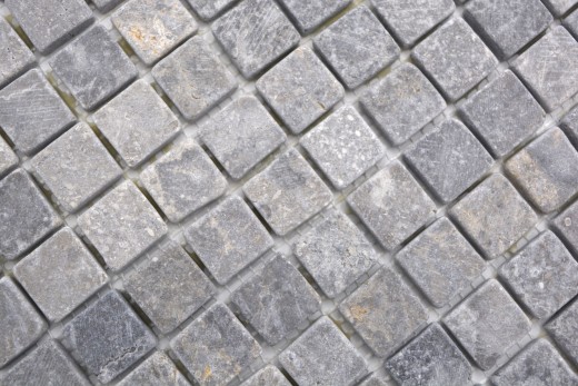 Marble mosaic Light gray Grey Anthracite Natural stone Antique MOS36-TN23_f
