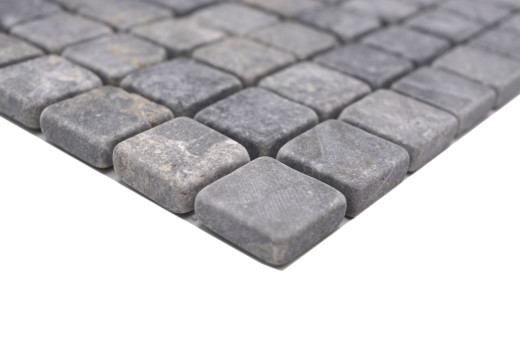 Marble mosaic Light gray Grey Anthracite Natural stone Antique MOS36-TN23_f