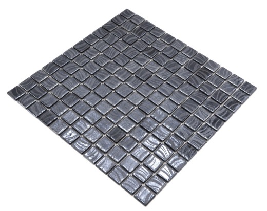 Mosaic tile pool mosaic swimming pool mosaic black graphite silver shower wall SPAIN - MOS220-78253U_f