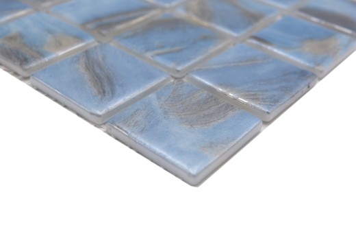 Hand pattern swimming pool mosaic pool mosaic glass mosaic marbled shimmer gray cream silver wall floor kitchen bathroom shower - MOS220-71382U_m