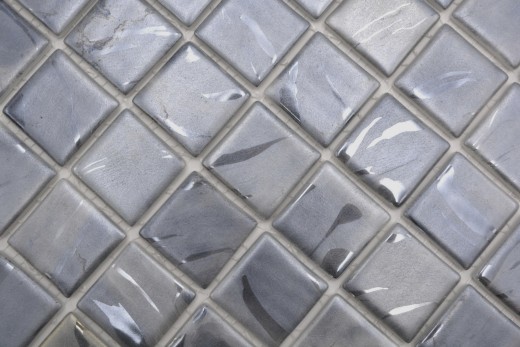Hand sample swimming pool mosaic pool mosaic glass mosaic dove gray beige tones with blue tint wall floor kitchen bathroom shower - MOS220-71384U_m