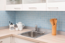 Ceramic mosaic tile light blue ice blue BAD pool tile backsplash kitchen MOS16-0402