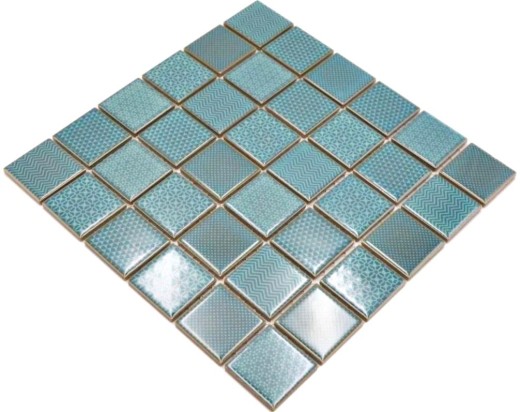Ceramic mosaic tile turquoise green BAD pool backsplash kitchen backsplash MOS16-0602