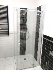 Mini Metro Subway mosaic facet WHITE mosaic tile ceramic tile backsplash kitchen MOS26-0102