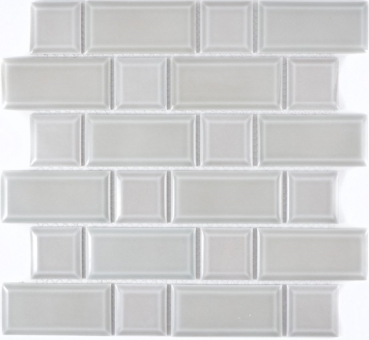 Metro Subway Tiles Gray Mud Facet Mosaic Tile Ceramic Backsplash Kitchen Wall MOS26WM-0202