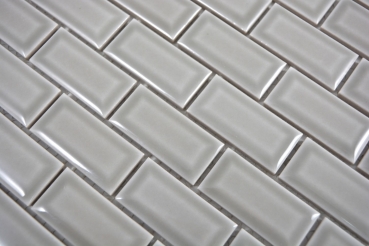 Hand sample mini metro subway mosaic tile ceramic tile backsplash stone gray MOS26-0204_m