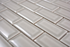 Hand sample mini metro subway mosaic tile ceramic tile backsplash stone gray MOS26-0204_m