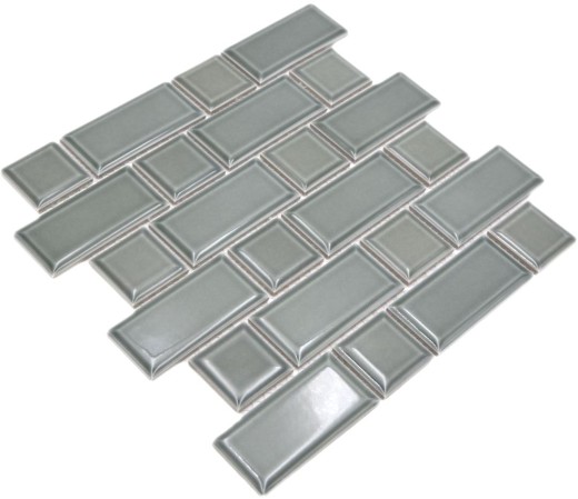 Metro Subway tiles facet petrol gray mosaic tile ceramic tile backsplash kitchen wall MOS26WM-0218