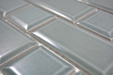 Metro Subway tiles facet petrol gray mosaic tile ceramic tile backsplash kitchen wall MOS26WM-0218