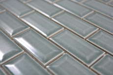 Mini Metro Subway mosaic tiles ceramic tile backsplash kitchen petrol MOS26-0218_f | 10 mosaic mats