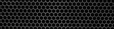 Hand-painted mosaic tile ceramic hexagon black glossy shower splashback MOS11B-0302_m