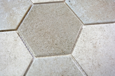 Mosaic tiles ceramic gray hexagon cement kitchen tile WC bathroom tile MOS11F-0204_f | 10 mosaic mats